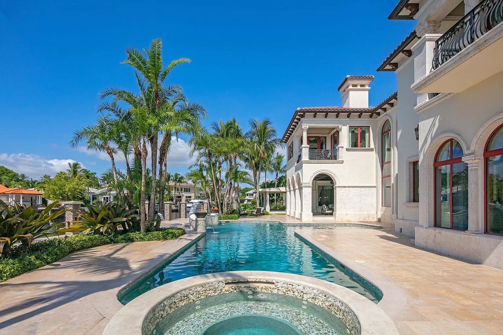 The Mansion in Boca Raton is a true residential original in South Florida nestled on a coveted lot with 258 feet of water frontage now available for sale. This home located at 700 Osprey Point Cir, Boca Raton, Florida