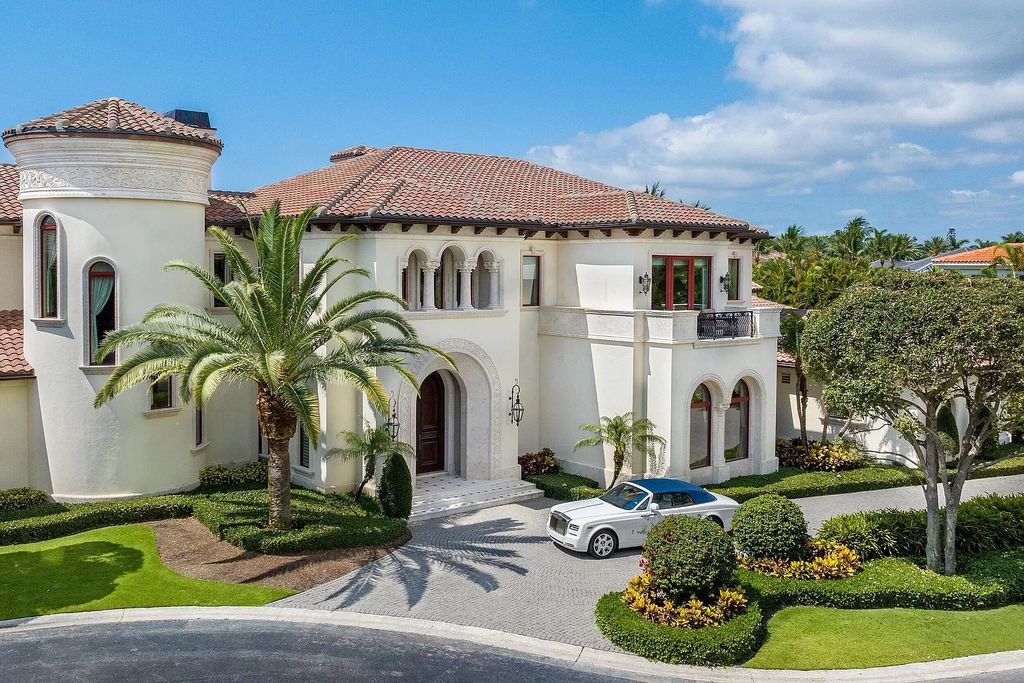 The Mansion in Boca Raton is a true residential original in South Florida nestled on a coveted lot with 258 feet of water frontage now available for sale. This home located at 700 Osprey Point Cir, Boca Raton, Florida