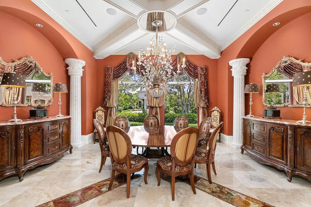 The Mansion in Boca Raton is a true residential original in South Florida nestled on a coveted lot with 258 feet of water frontage now available for sale. This home located at 700 Osprey Point Cir, Boca Raton, Florida