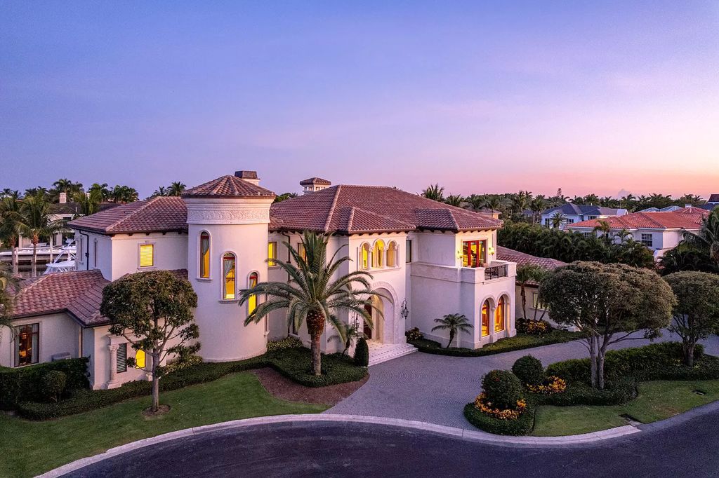 The Mansion in Boca Raton is a true residential original in South Florida nestled on a coveted lot with 258 feet of water frontage now available for sale. This home located at 700 Osprey Point Cir, Boca Raton, Florida