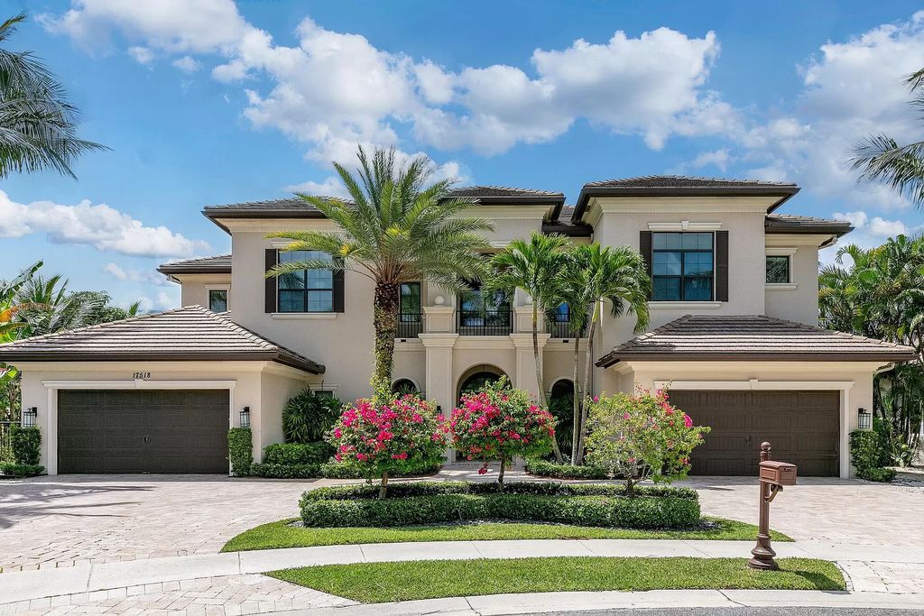 The Home in Boca Raton, a beautifully elegant estate in the prestigious Grand Lake Estates section of The Oaks combining sophistication and functional elegance is now available for sale. This home located at 17518 Grand Este Way, Boca Raton, Florida