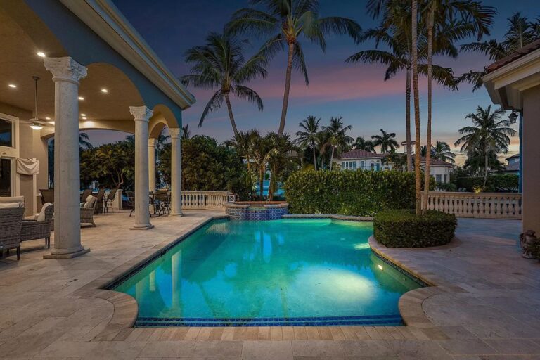 A Completely Remodeled Property in North Palm Beach with Resort Style Backyard offers Waterfront