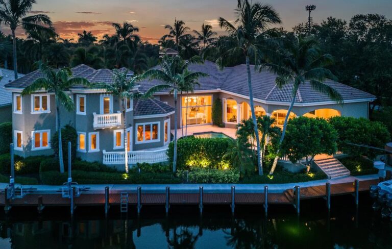 A Completely Remodeled Property in North Palm Beach with Resort Style Backyard offers Waterfront Living at Its Finest comes to The Market at $8,700,000