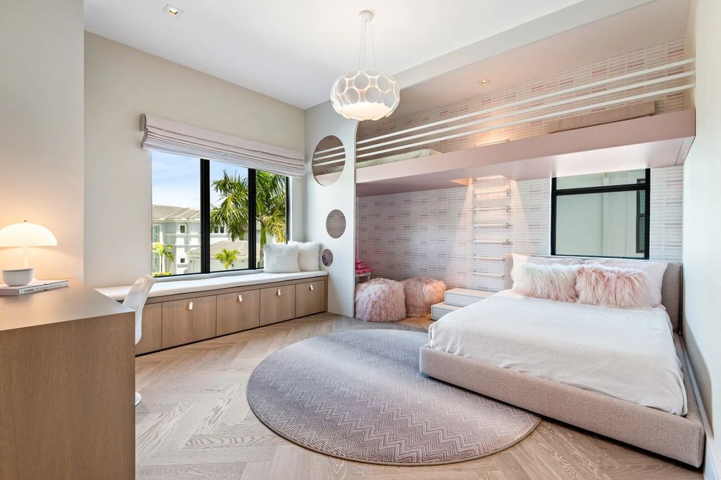 The Home in Boca Raton, the most exceptional home in Royal Palm Polo features luxurious wall coverings, custom built-ins and exquisite lighting is now available for sale. This home located at 7405 NW 27th Ave, Boca Raton, Florida