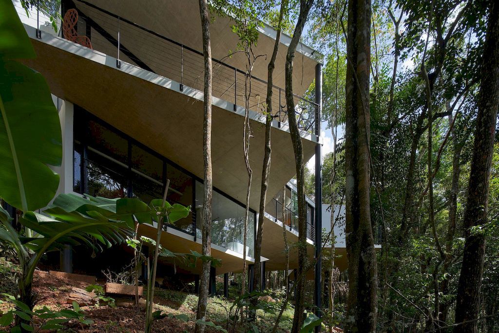 Açucena House Immersed in Lush Atlantic Rainforest by Tetro Arquitetura