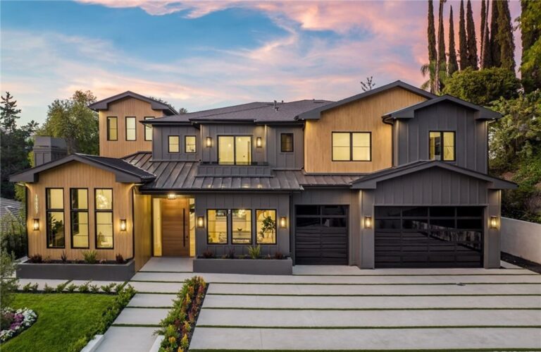 An Exquisite New Construction Modern Farmhouse in Encino is The True Epitome of Luxury at Its Finest hits The Market at $6,995,000