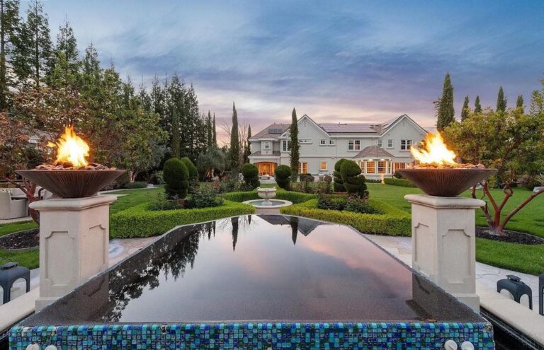 An Iconic and Famous Gated Estate in Alamo with A Breathtaking Backyard on Idyllic Setting Seeks $8,588,000