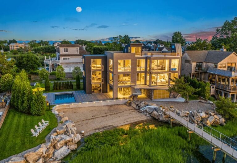 Art and Life Blend Together at This $9,995,000 Stunning Contemporary Masterpiece in Westport