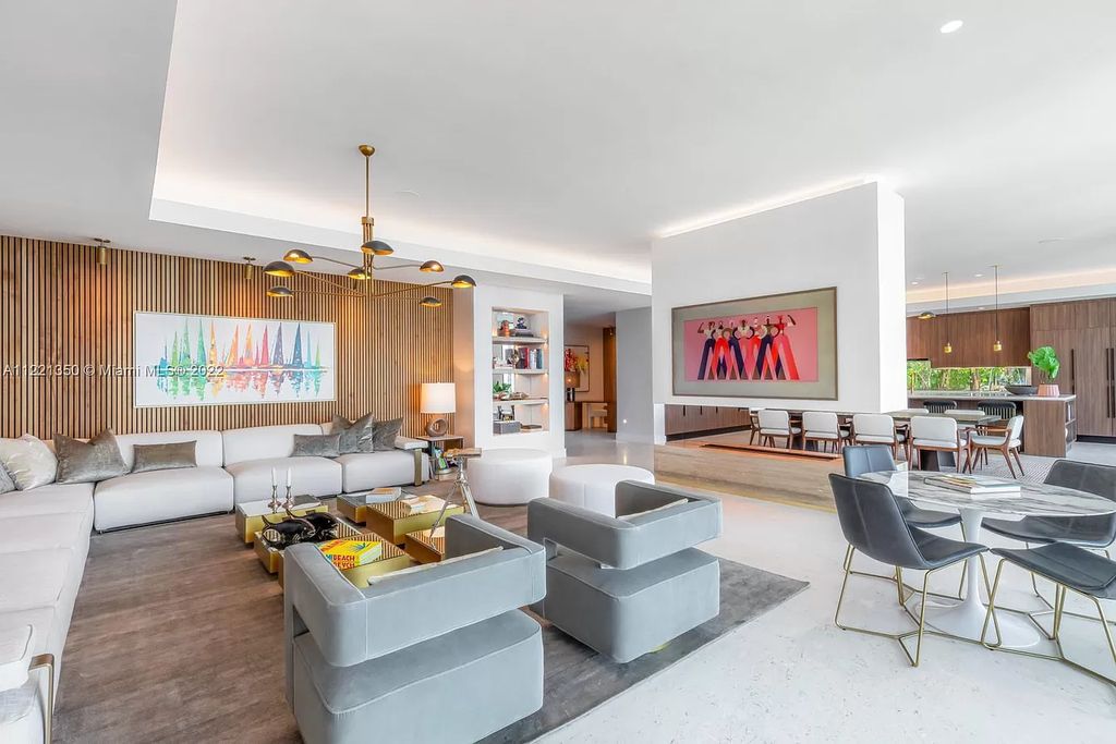 The Mansion in Miami Beach is a brand new construction home with its Mid Century modern flair and an attention to details now available for sale. This home located at 1645 Cleveland Rd, Miami Beach, Florida