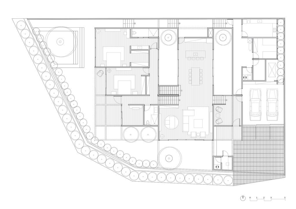 Cascading House, Stunning Concrete Home by Tamara Wibowo Architects