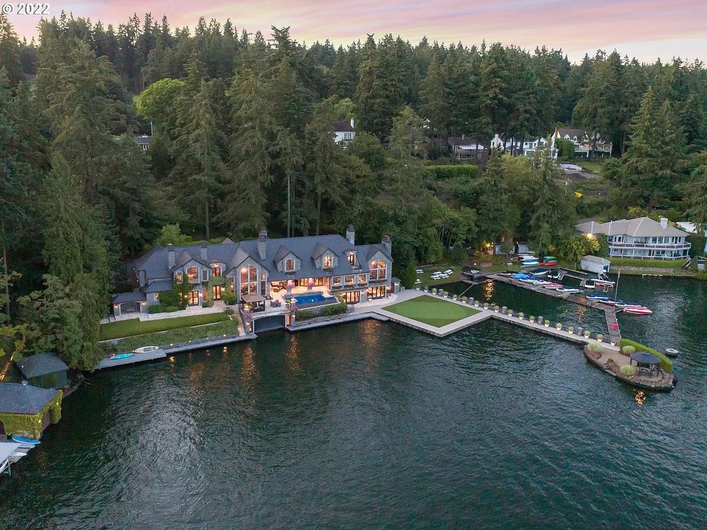 The Estate in Lake Oswego is private luxurious estate with unparalleled craftsmanship, grand architecture, now available for sale. This home located at 1500 Northshore Rd, Lake Oswego, Oregon
