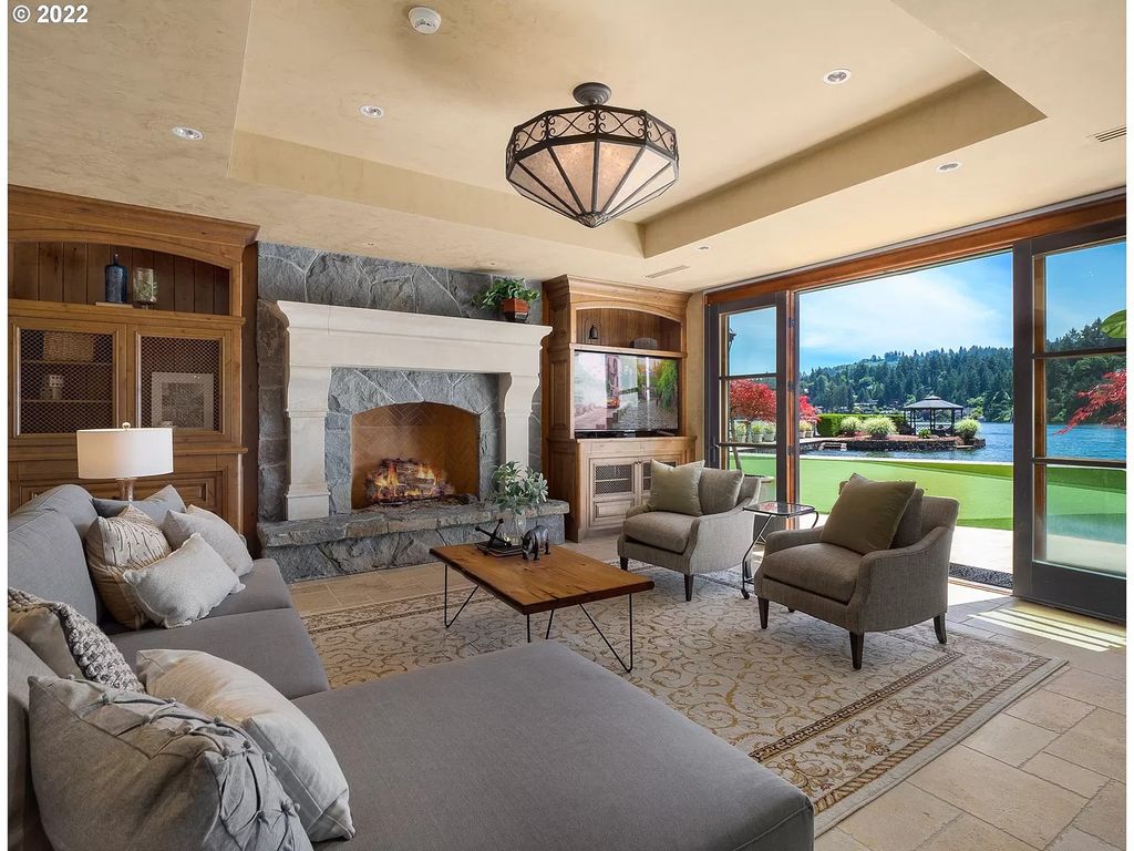 The Estate in Lake Oswego is private luxurious estate with unparalleled craftsmanship, grand architecture, now available for sale. This home located at 1500 Northshore Rd, Lake Oswego, Oregon