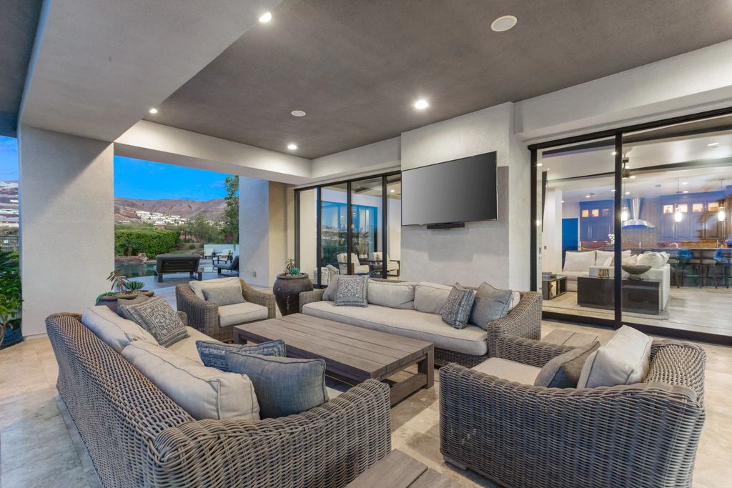 The Henderson Home, a newly renovated double-gated residence spotlights high ceilings, curved staircases, an open floor plan and an amazing outdoor area is now available for sale. This home located at 578 Lairmont Pl, Henderson, Nevada