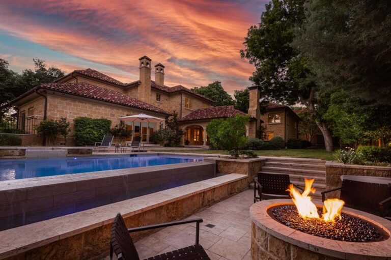 Exceptionally Private Gated Estate in Dallas Texas exudes Elegance with A Casual Flair Asking for $8,299,000