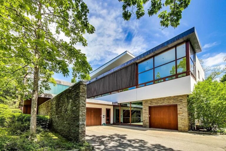 Feel a Sense of Peace and Tranquility in this $6,800,000 Contemporary Estate in Highland Park