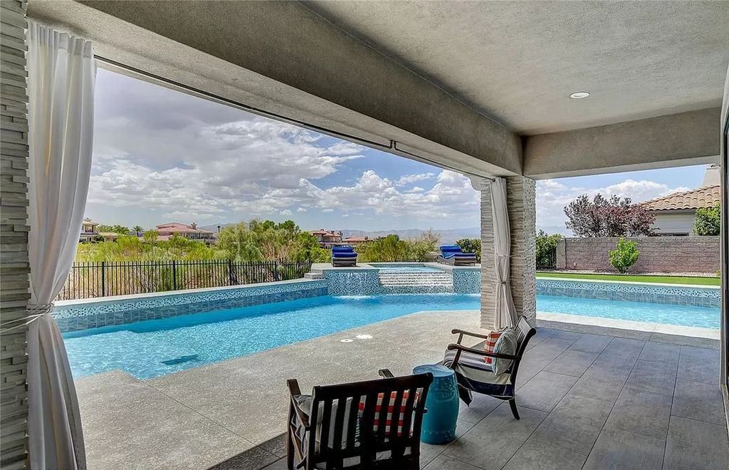 The Home in Henderson, a fully remodeled house on Rio Secco golf course with beautiful city, mountain and golf course views on nearly a half of acre. is now available for sale. This home located at 1531 Villa Rica dr, Henderson, Nevada