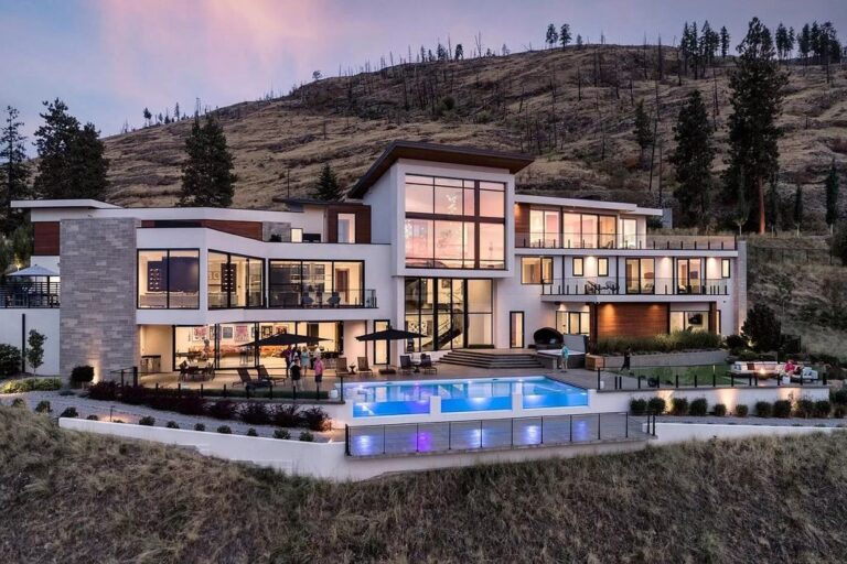 Incredible Waterfront Home in Kelowna Delivers both Style & Elegance Throughout Listing for C$15,600,000