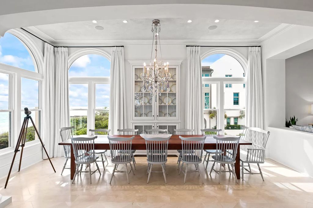 The Retreat in Inlet Beach, a beautiful home designed by renowned architect Darrell Russell of A Boheme Design features sweeping living-dining spaces, and stunning views of the Gulf of Mexico. This home located at 145 Paradise By The Sea Blvd, Inlet Beach, Florida.