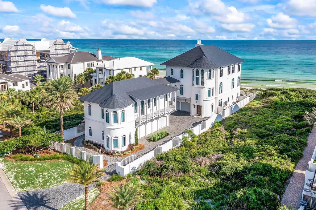 The Retreat in Inlet Beach, a beautiful home designed by renowned architect Darrell Russell of A Boheme Design features sweeping living-dining spaces, and stunning views of the Gulf of Mexico. This home located at 145 Paradise By The Sea Blvd, Inlet Beach, Florida.