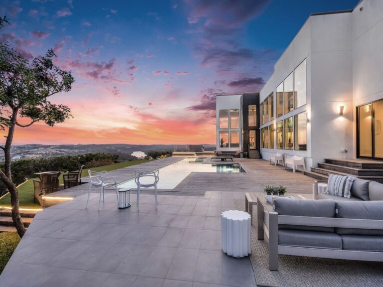 One of A Kind Modern Home in Austin Texas with Iconic Austin Postcard View Asking for $15,500,000