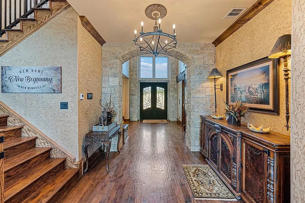 The Home in Ferris, a breathtaking custom lake estate was meticulously constructed with all the upgrades and views of the lake from every room is now available for sale. This home located at 430 Chaparall Rd, Ferris, Texas