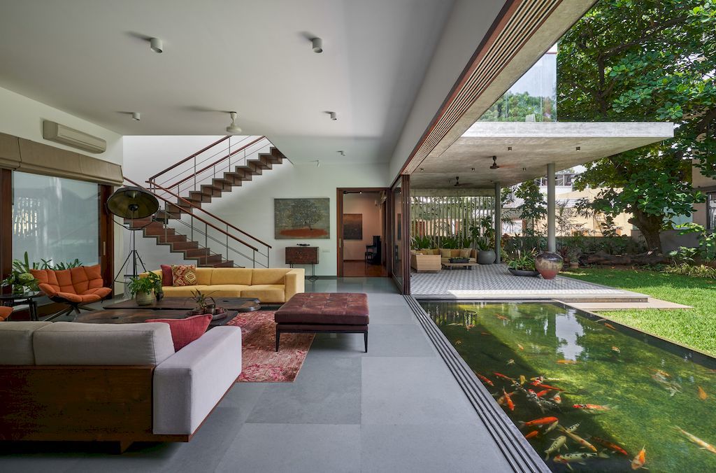 Raintree House, a climate responsive Chennai home by Khosla Associates