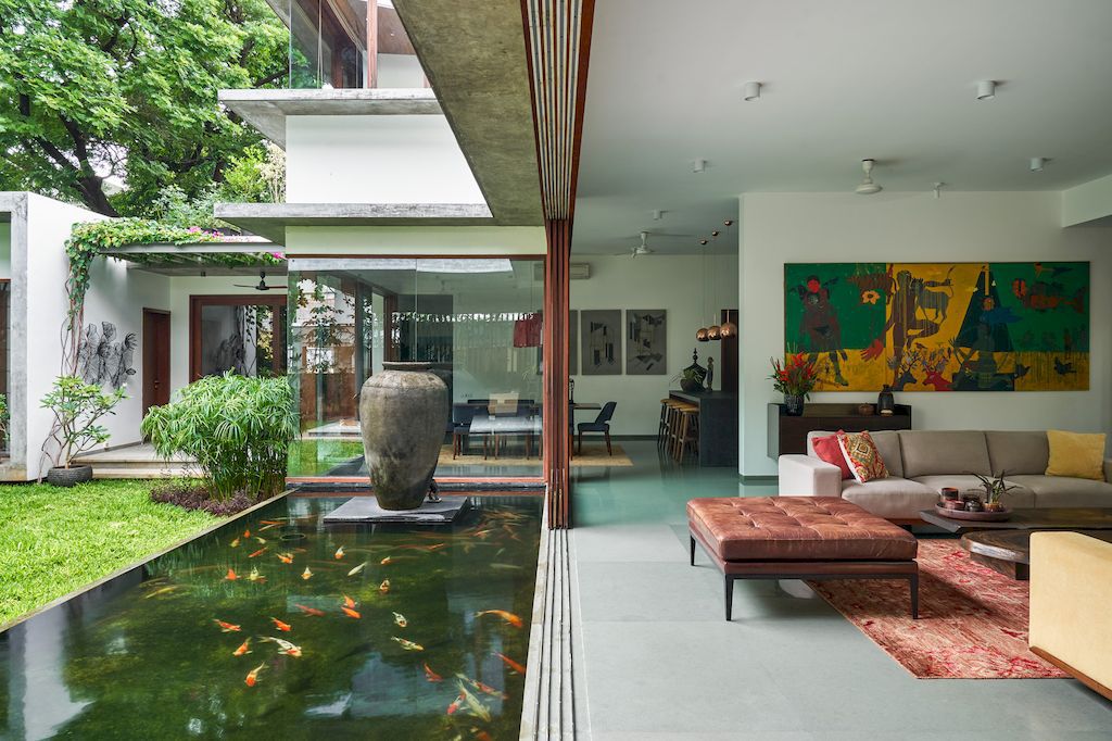 Raintree House, a climate responsive Chennai home by Khosla Associates