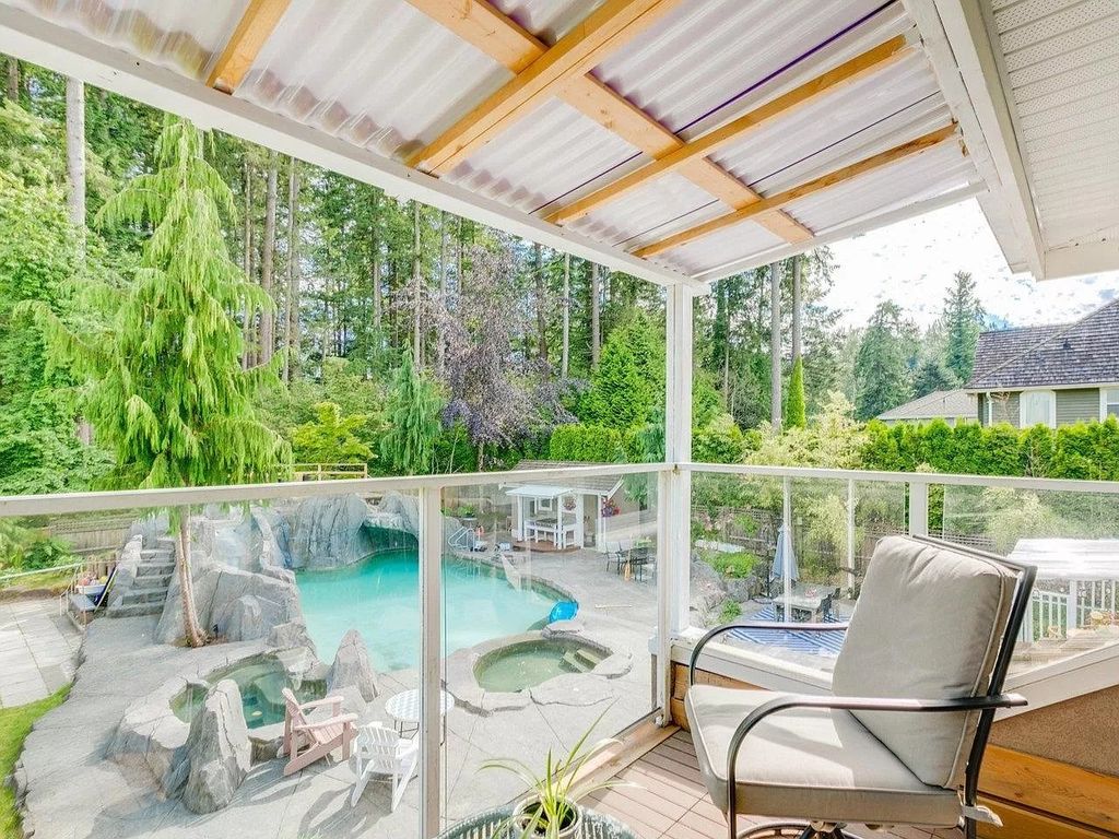 The Home in Surrey is a custom built home with spectacular oasis private southern exposed backyard, now available for sale. This home located at 13390 22a Ave, Surrey, BC V4A 9T9, Canada