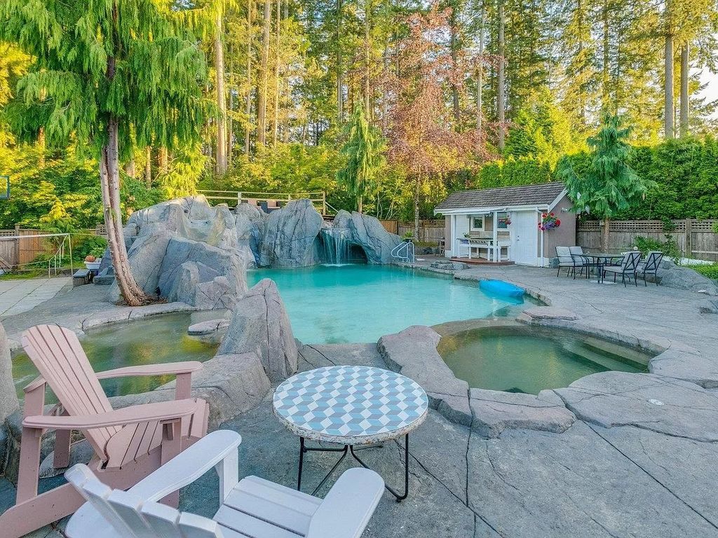 The Home in Surrey is a custom built home with spectacular oasis private southern exposed backyard, now available for sale. This home located at 13390 22a Ave, Surrey, BC V4A 9T9, Canada