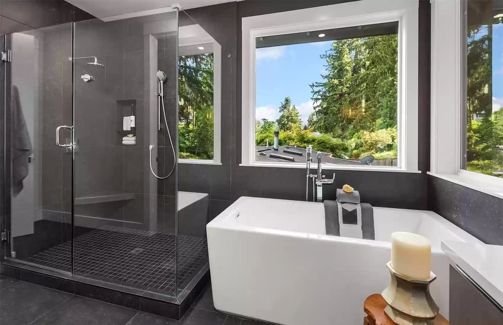 The Estate in Bellevue is a luxurious home featuring great room with gas fireplace and surround sound entertainment now available for sale. This home located at 2403 153rd Avenue SE, Bellevue, Washington; offering 05 bedrooms and 05 bathrooms with 4,285 square feet of living spaces. 