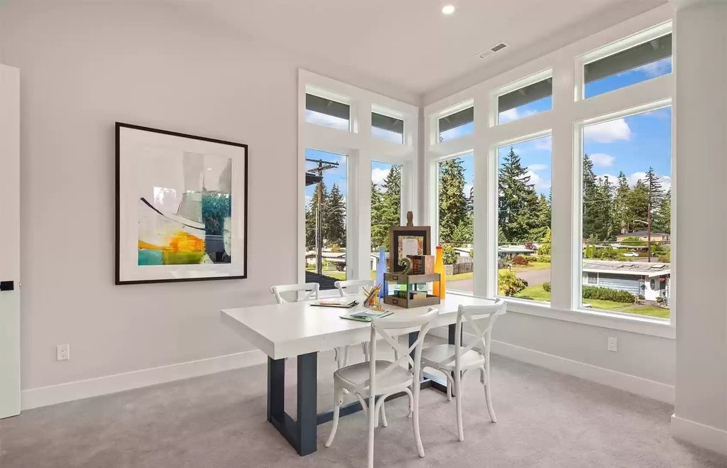 The Estate in Bellevue is a luxurious home featuring great room with gas fireplace and surround sound entertainment now available for sale. This home located at 2403 153rd Avenue SE, Bellevue, Washington; offering 05 bedrooms and 05 bathrooms with 4,285 square feet of living spaces. 