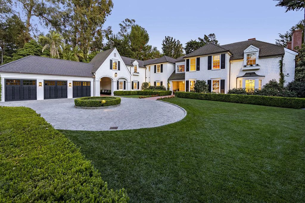 The Property in Carpinteria is a spectacular oceanfront estate with ancient specimen trees and mature landscaping, babbling fountains, and direct access to the beach. This home located at 3165 Padaro Ln, Carpinteria, California