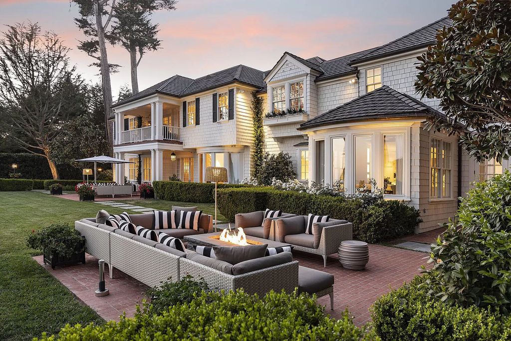 The Property in Carpinteria is a spectacular oceanfront estate with ancient specimen trees and mature landscaping, babbling fountains, and direct access to the beach. This home located at 3165 Padaro Ln, Carpinteria, California