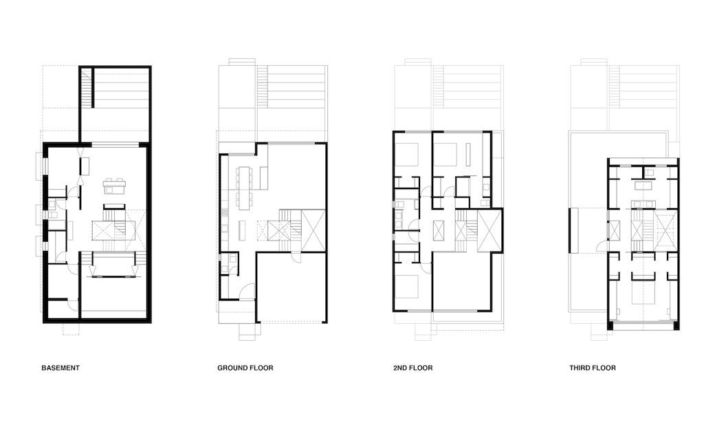 Stack House, a playful expression of horizontal volumes by Atelier RZLBD