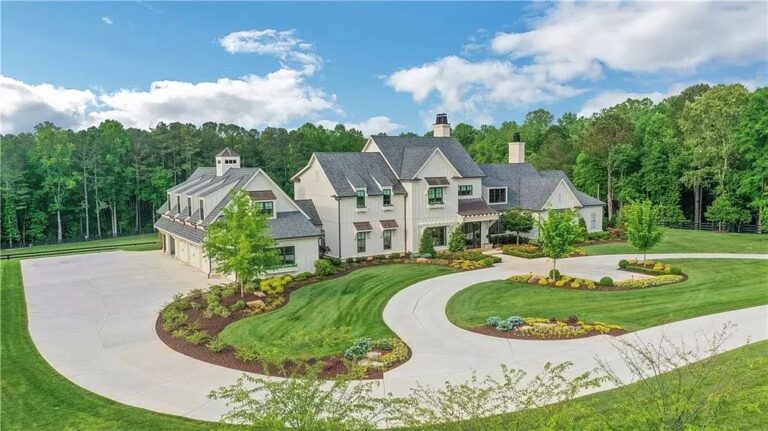 Stunning Gated Farmhouse Estate in Canton Hits Market for $6,995,000