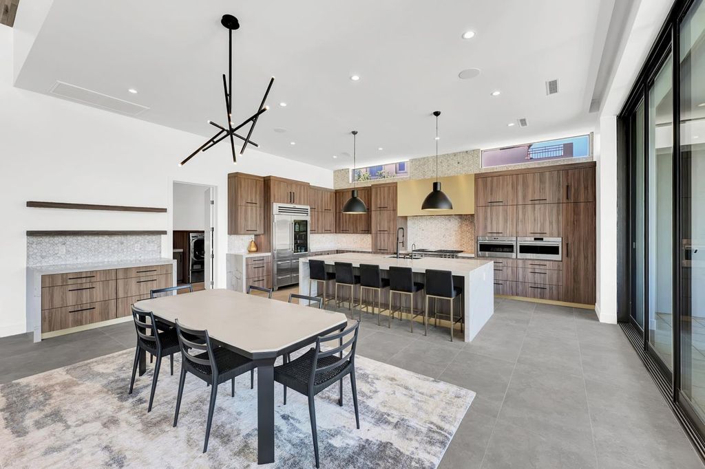 The Home in Las Vegas, a modern single story custom residence in Redhawk of The Ridges with majestic mountain views is now available for sale. This home located at 46 Soaring Bird Ct, Las Vegas, Nevada