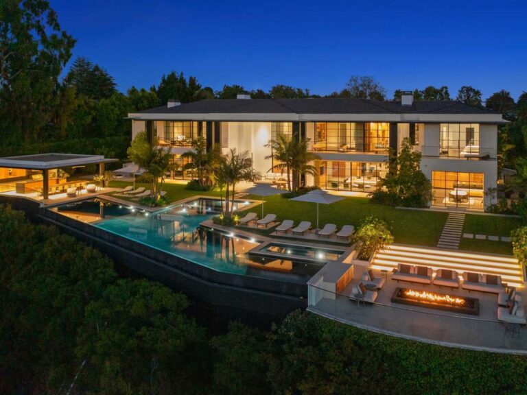 The Ultimate Haven for $69,000,000! An Extraordinary Contemporary Estate unlike Any Other in Santa Monica offers A Completely Custom Living Experience