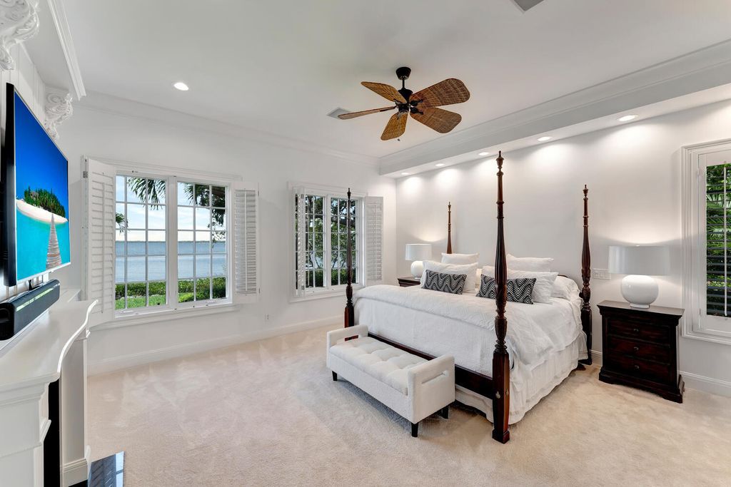 The Home in Vero Beach is a distinguished residence situated on a cul-de-sac point with 270 degrees of unobstructed intracoastal views now available for sale. This home located at 210 Osprey Ct, Vero Beach, Florida
