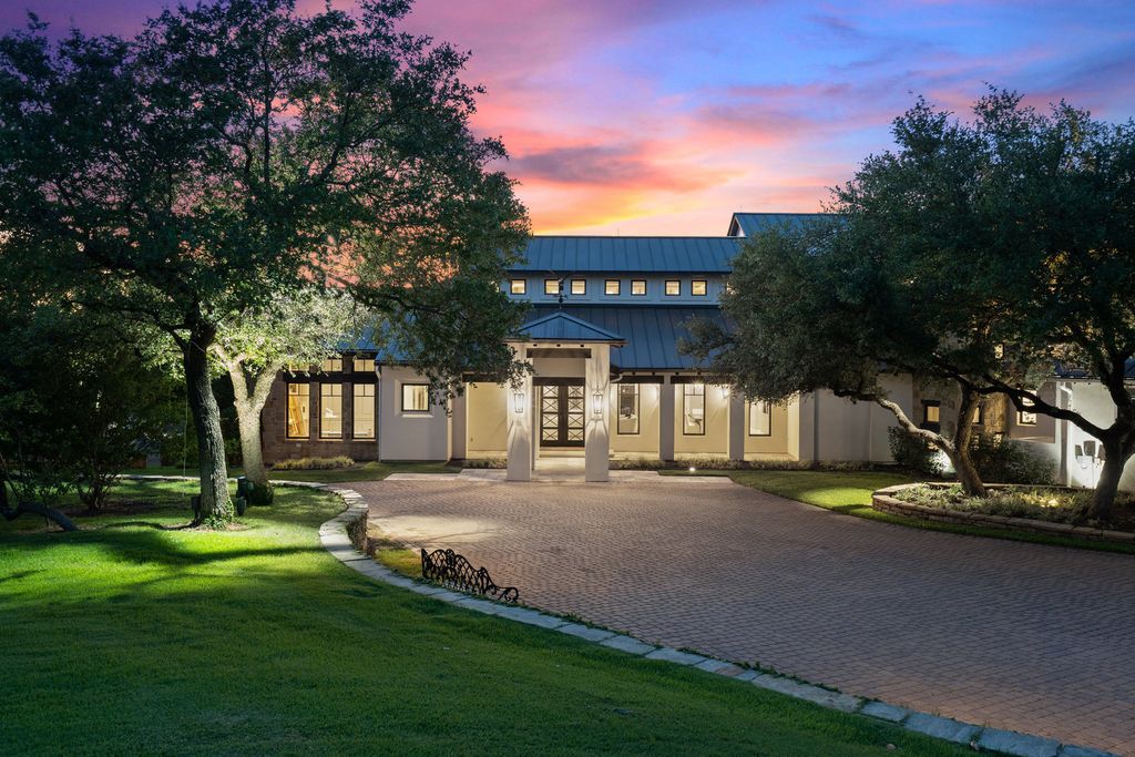 The Home in Austin is a one of a kind compound in the coveted community of Escala at Barton Creek with panoramic views of Hill Country and Fazio Canyons now available for sale. This home located at 7841 Escala Dr, Austin, Texas