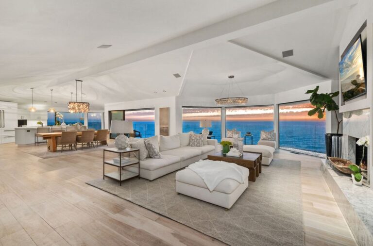This $24,995,000 World Class Home in Laguna Beach Sits on A Dramatic Promontory Setting with Premium Views Capture The Ocean and Beach