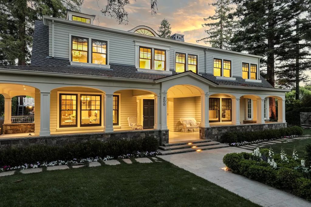 The Home in Palo Alto is a remarkable property with exquisite gardens, wrap-around front porch and finest designer finishes throughout now available for sale. This home located at 200 Lowell Ave, Palo Alto, California