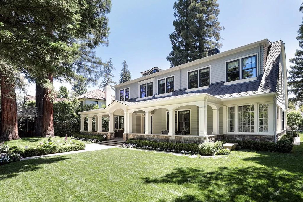 The Home in Palo Alto is a remarkable property with exquisite gardens, wrap-around front porch and finest designer finishes throughout now available for sale. This home located at 200 Lowell Ave, Palo Alto, California