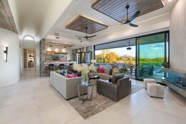 This $4,200,000 Completely Remodeled and Furnished Contemporary Home in Scottsdale is Spectacular All One Level Living