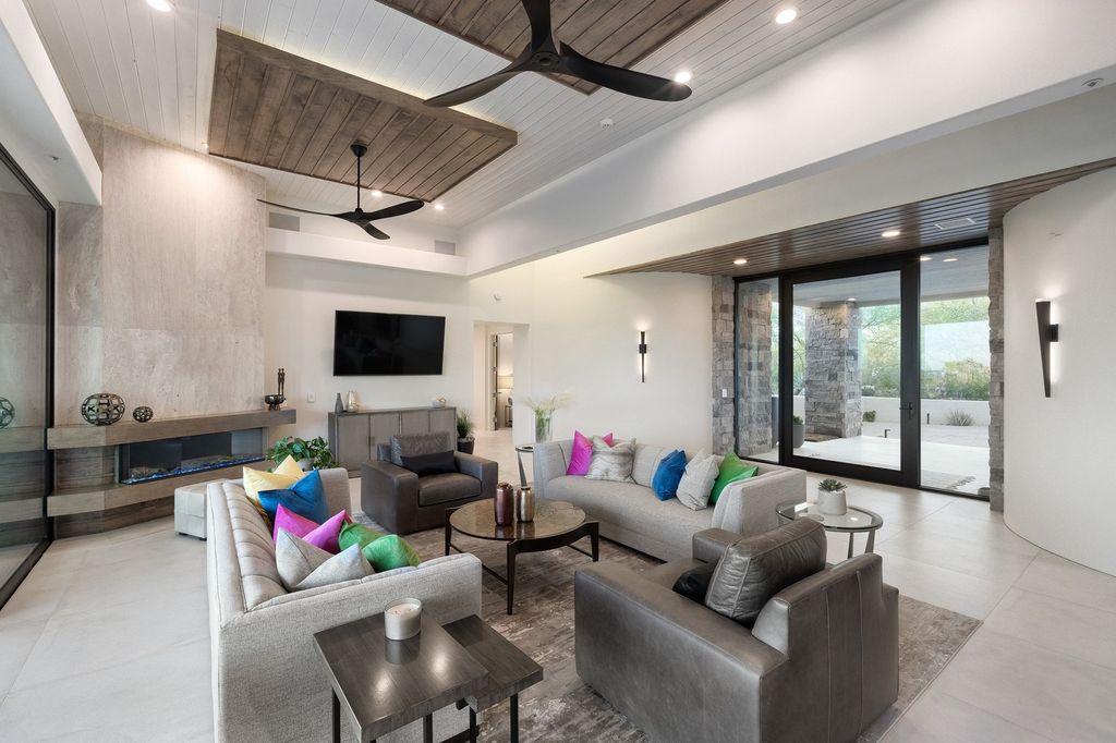 The Home in Scottsdale is a completely remodeled and furnished contemporary is situated along the picturesque 6th fairway with stunning golf course and mountain views now available for sale. This home located at 10040 E Happy Valley Rd UNIT 278, Scottsdale, Arizona;