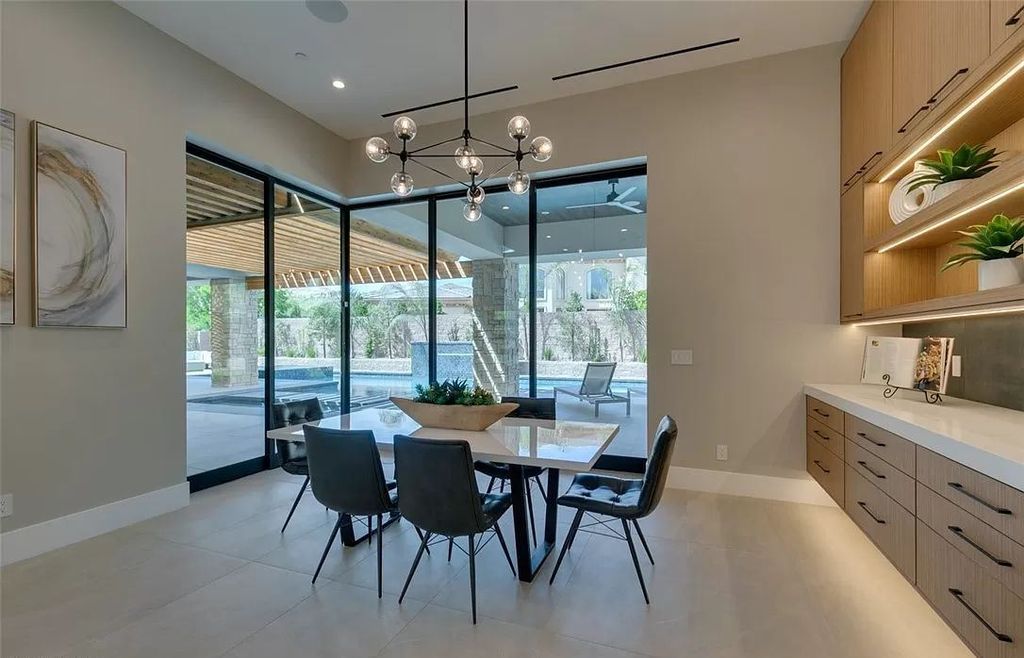 The Home in Las Vegas is a modern custom estate in highly desired, guard gated Vintage Valley in Southern Highlands with indoor outdoor living at it's finest now available for sale. This home located at 15 Fire Rock Ct, Las Vegas, Nevada