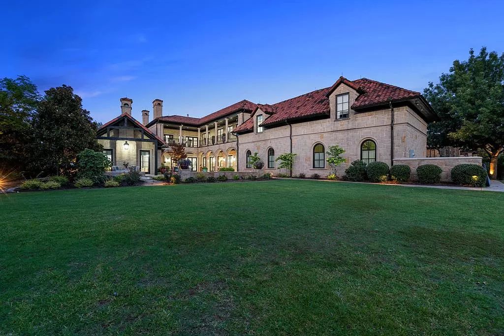 The Home in Westlake Texas is a beautifully appointed estate on a private lot overlooking Vaquero Golf Course now available for sale. This home located at 1859 Post Oak Pl, Westlake, Texas