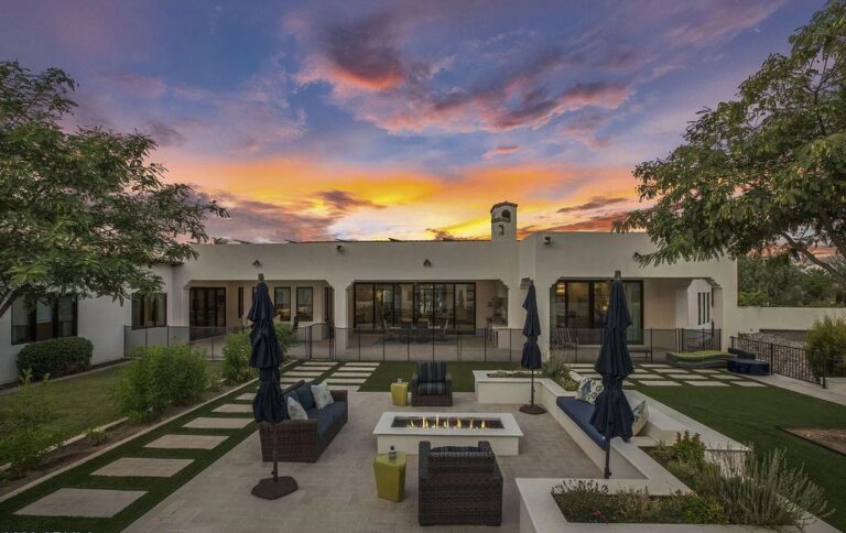This $7,895,000 Stunning Home with Gorgeous Finishes, Quality Craftsmanship and Mountain Views in Paradise Valley is Seeking A New Owner