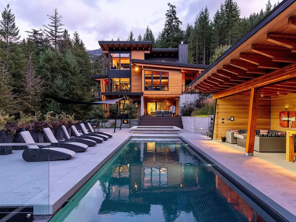 The Home in Whistler is a mountain refuge, an ideal place to escape from the world or throw a fabulous party, now available for sale. This home located at 1563 Spring Creek Dr, Whistler, BC V0N 1B1, Canada