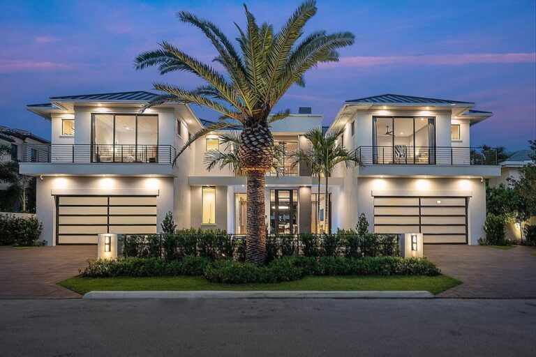 $22,500,000 Brand New Waterfront Mansion in Boca Raton hits The Market with Perfect Indoor and Outdoor Living Spaces