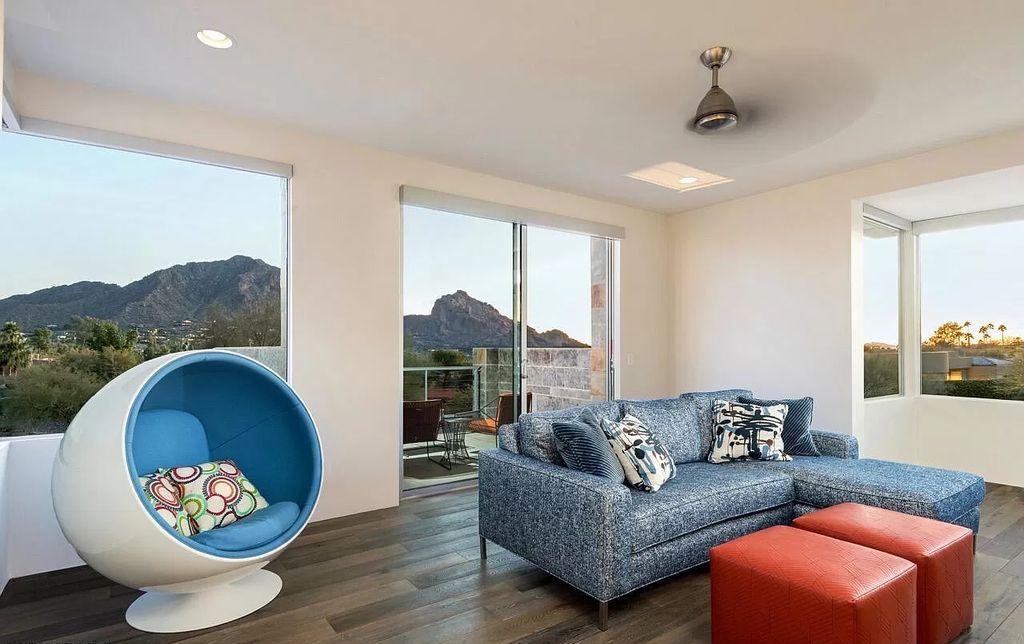 The Home in Paradise Valley, a stunning contemporary residence with breathtaking views of both Camelback & Mummy Mountains from almost every room is now available for sale. This home located at 5720 E Joshua Tree Ln, Paradise Valley, Arizona 